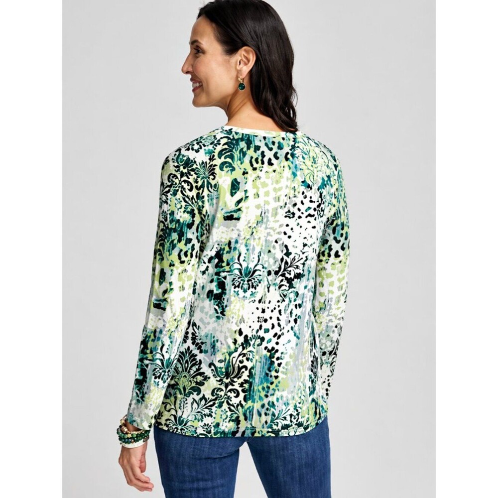 Touch of Cool™ Animal Print Layering Tee Size 3 (XL) Like New - Picture 13 of 15